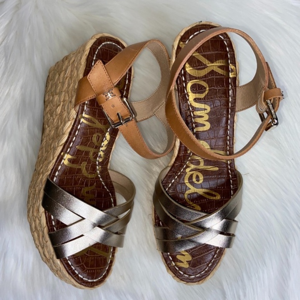 Sam Edelman Darline Leather Platform Espadrilles